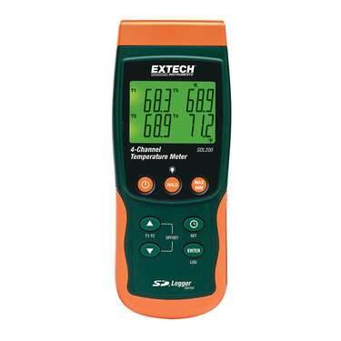 Extech SDL200 4-kanals termometer
