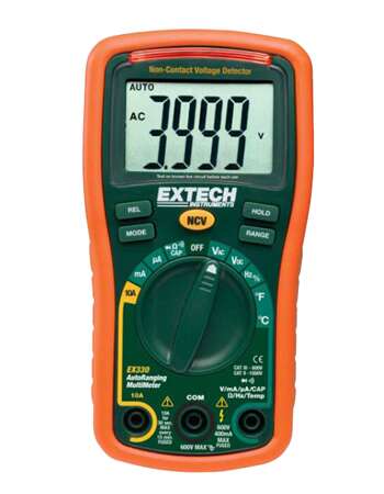 Extech EX330 multimeter med spenningsdetektor