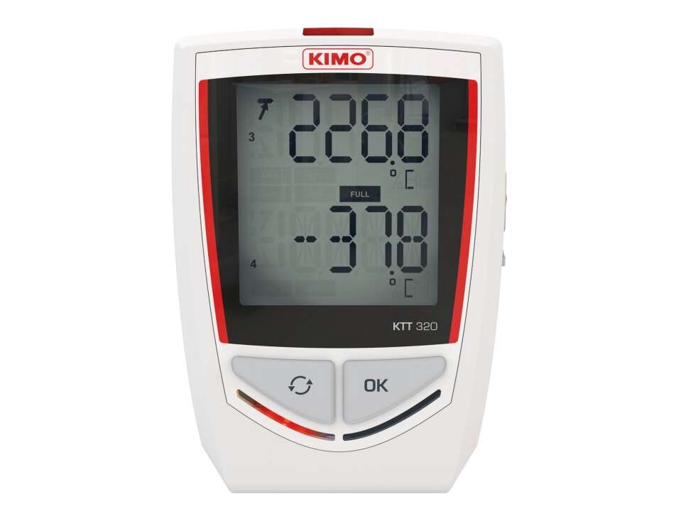 Kistock KTT-320 datalogger for temperatur