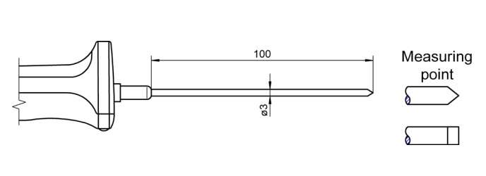 Ahlborn FNA123L0100H NTC innstikksføler