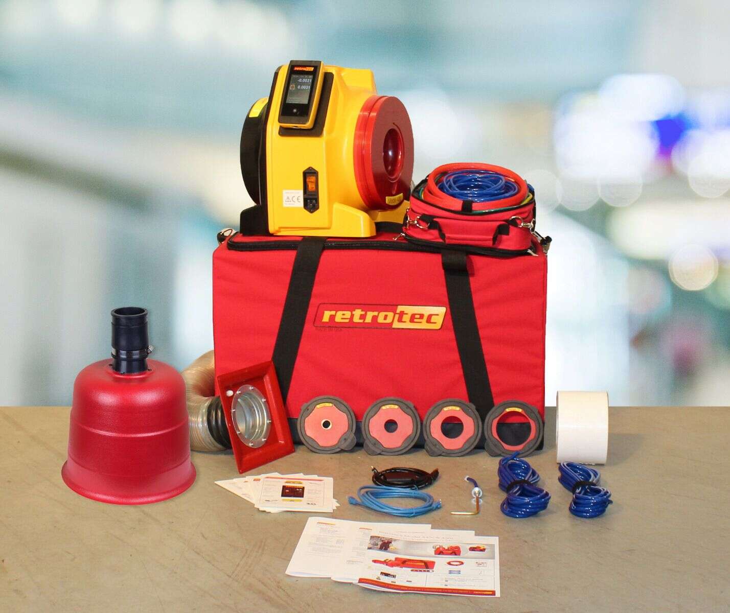 Retrotec Ventilasjonstester system 450X-E m/DM32X WiFi