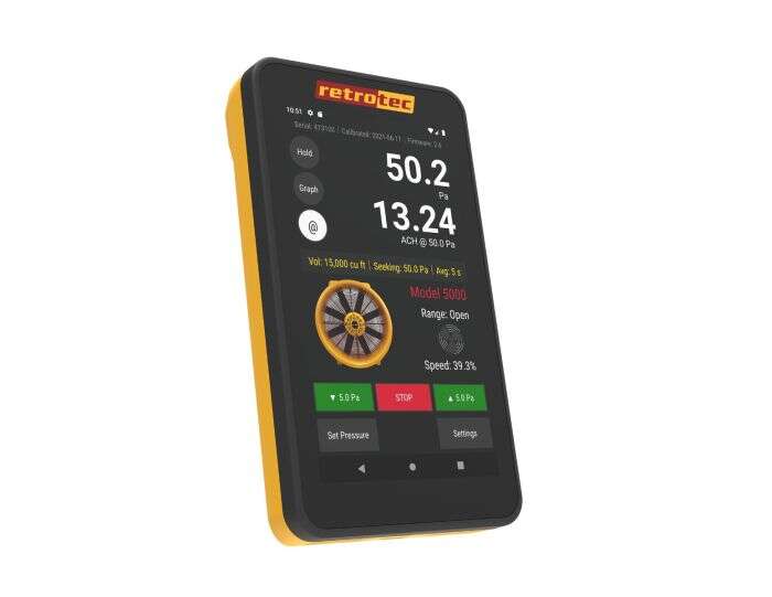 Retrotec Blower Door EU5100X-E m/DM32X WiFi