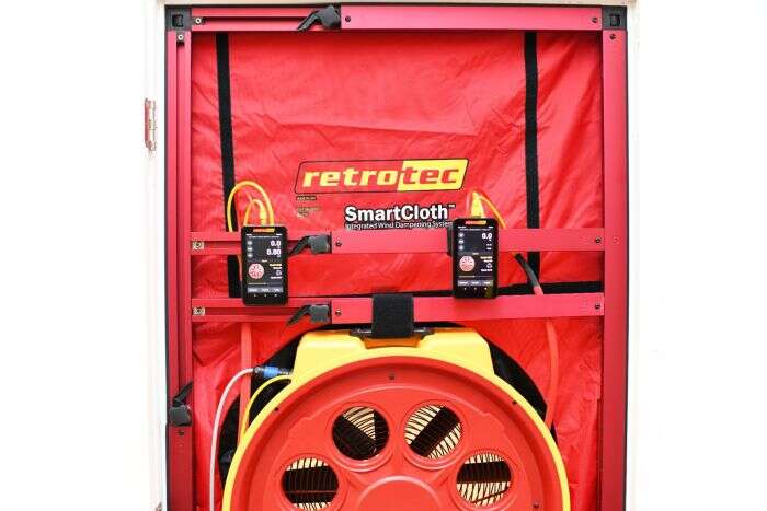 Retrotec Blower Door EU5210X-E/DM32X WiFi/2 vifter