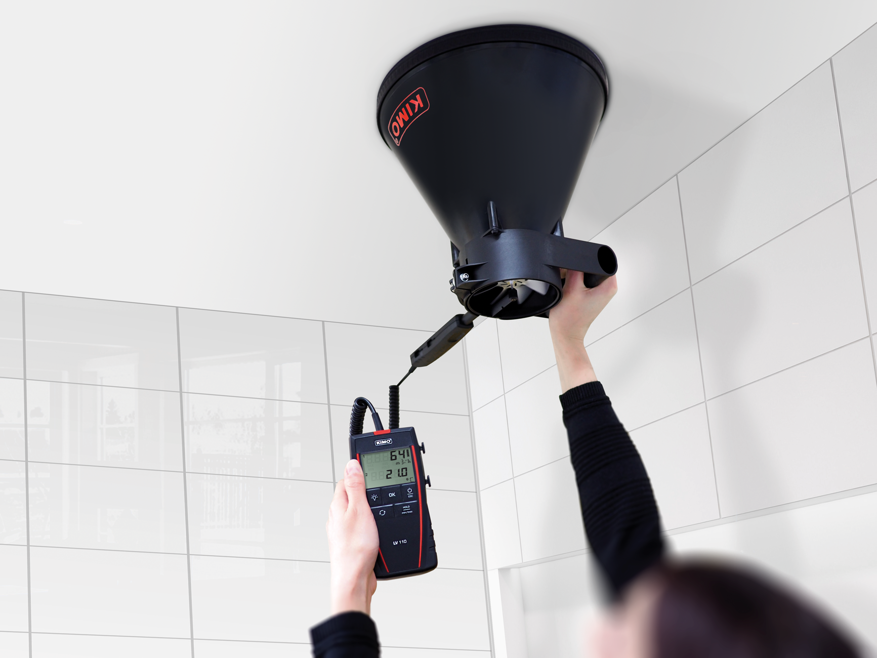 Kimo Si-K 25 måletrakt, for vingehjul Ø=100mm