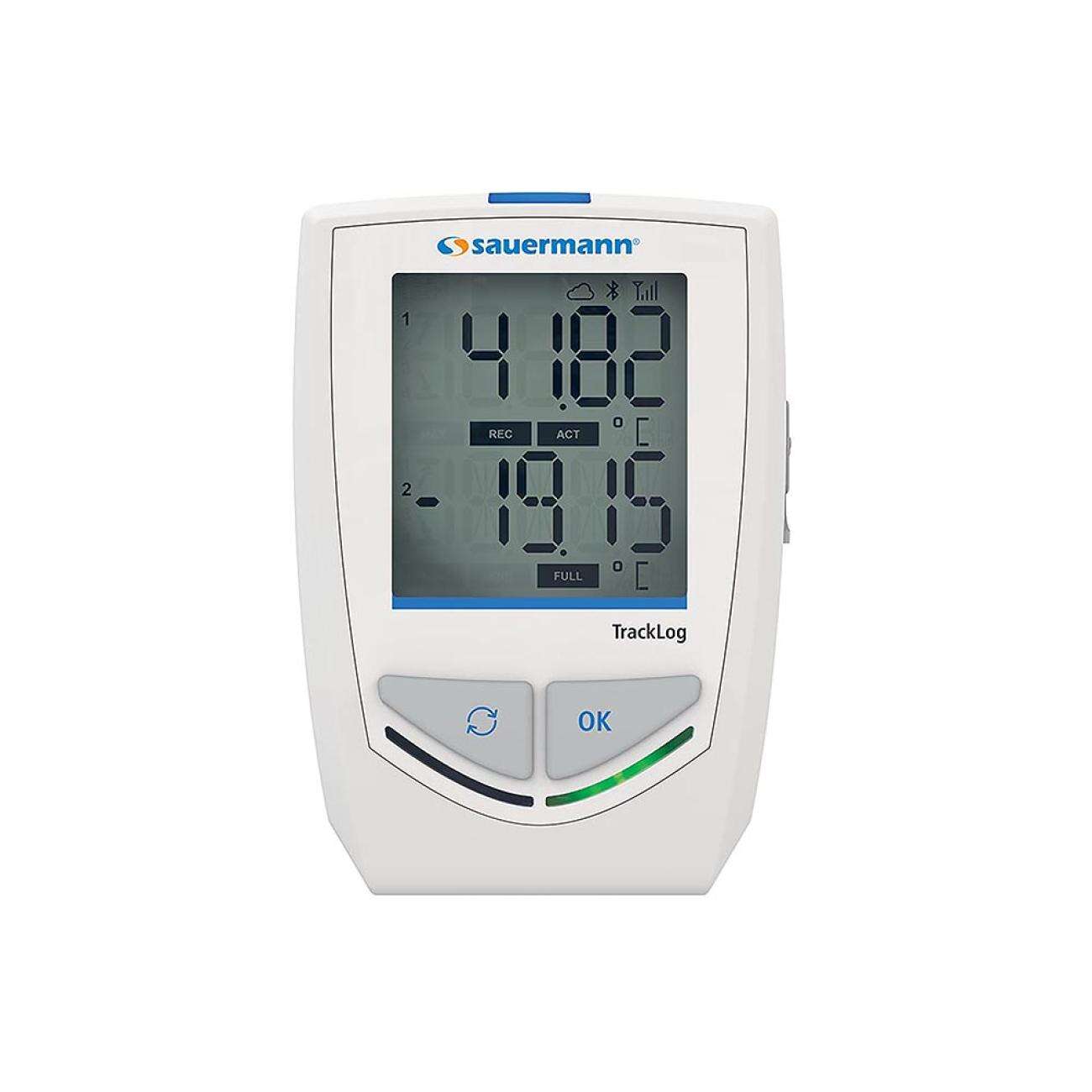 Kistock Datalogger KT TrackLog, intern temperatursensor og 2 innganger